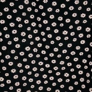 Y2K Express Tricot Black Daisy Print Mini Skirt Womens Casual Day Out Mini
